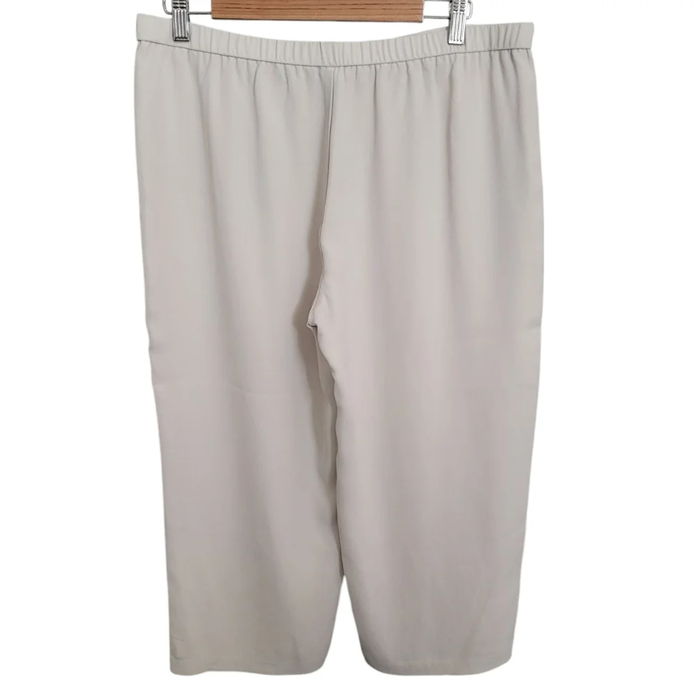 Eileen Fisher Petite Silk Wide Leg Pants